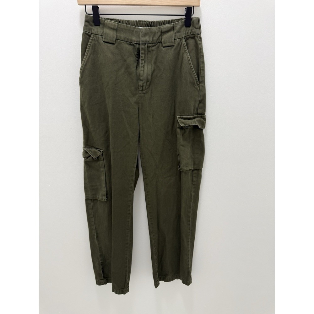 Aritzia TNA Supply Cargo Pants Women's S Olive Green Cotton Utility Straight